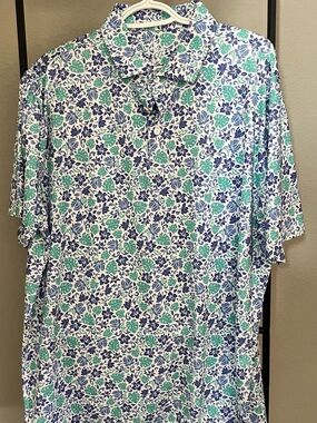 Rhoback Floral Short-Sleeve Polo